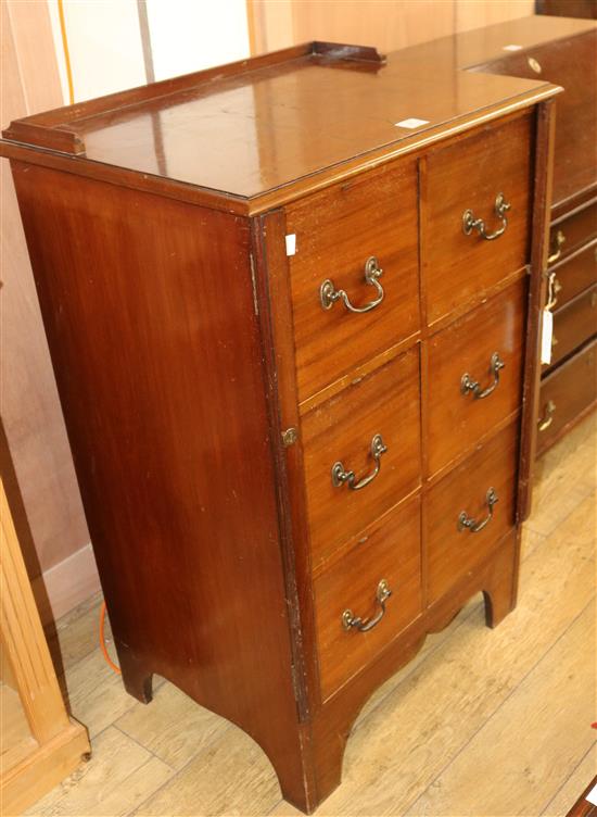 A mahogany cabinet, W.73cm